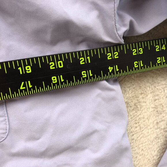 J. Jill Womens Shirt Medium Long Sleeve Button Up Lavender Pockets Casual Travel - Picture 5 of 10